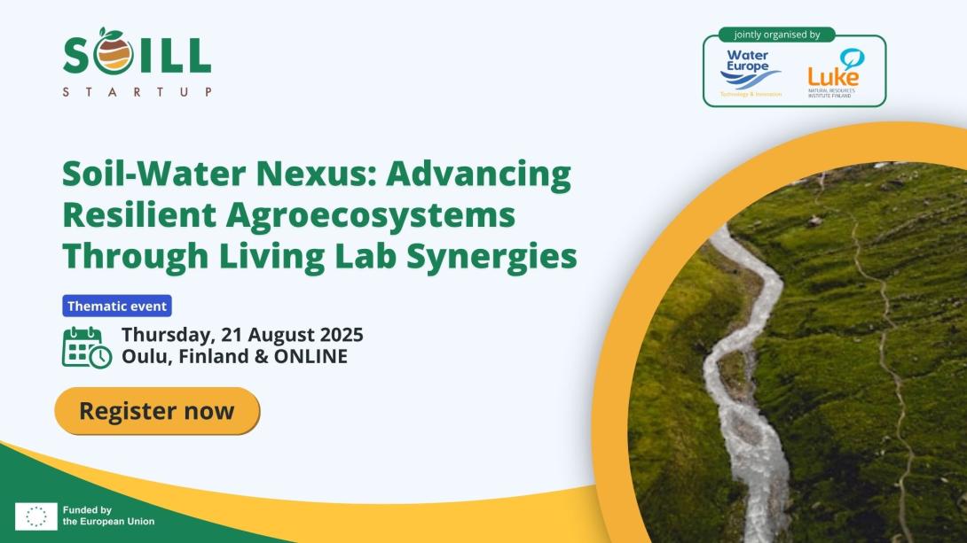 yellow green banner event title with image grass river